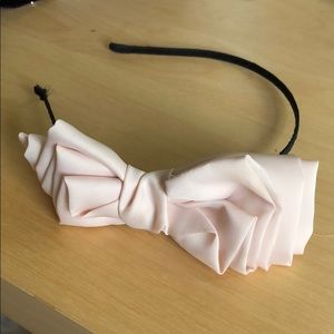 Pink bow headband